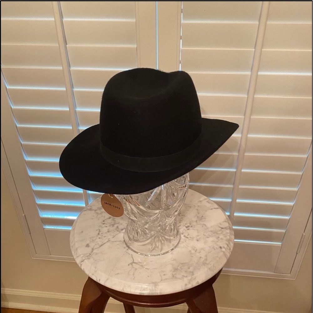 Jack and Lucy Wool Felt Fedora Hat NWT